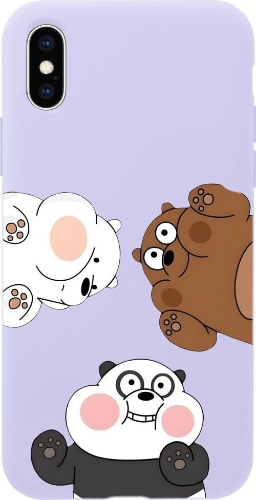 İphone Xs Uyumlu Cute Animals Desenli Premium Silikonlu Telefon Kılıfı