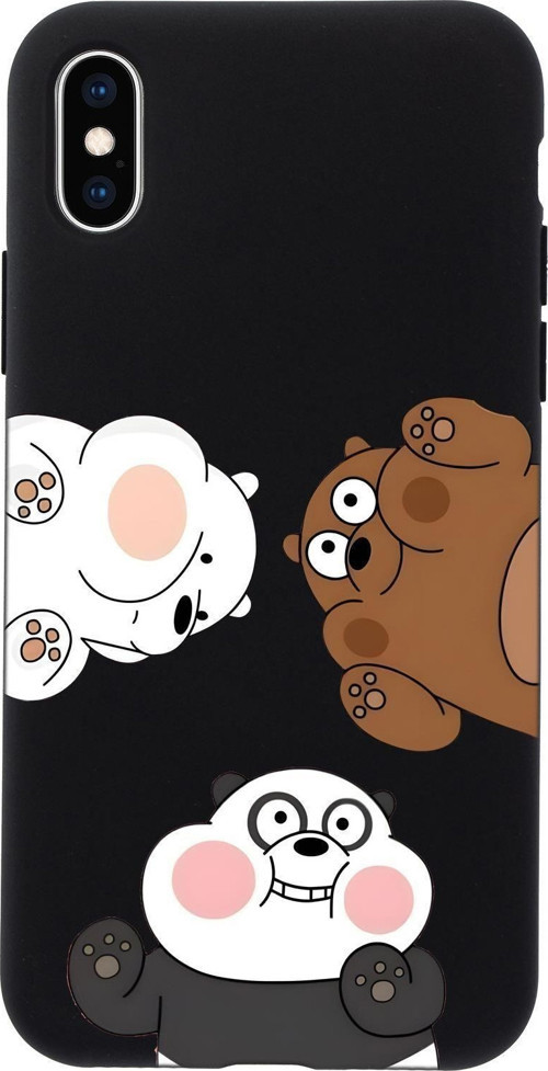 İphone Xs Uyumlu Cute Animals Desenli Premium Silikonlu Telefon Kılıfı