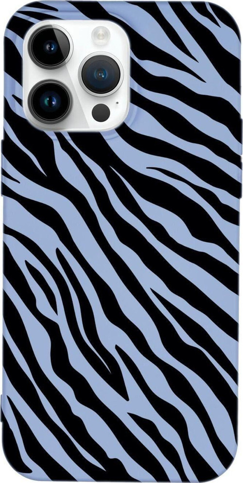 İphone 14 Pro Max Uyumlu Zebra Pattern Desenli Premium Silikonlu Lansman Telefon Kılıfı