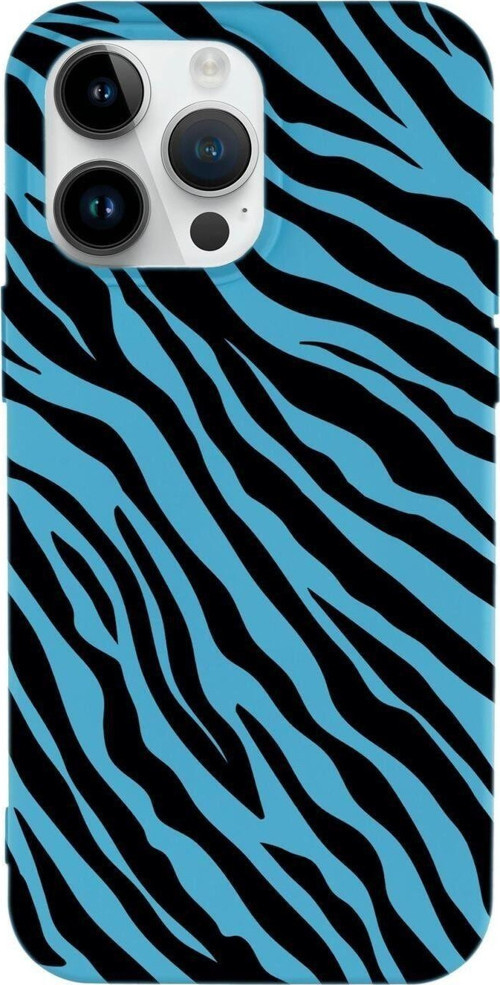 İphone 14 Pro Max Uyumlu Zebra Pattern Desenli Premium Silikonlu Lansman Telefon Kılıfı