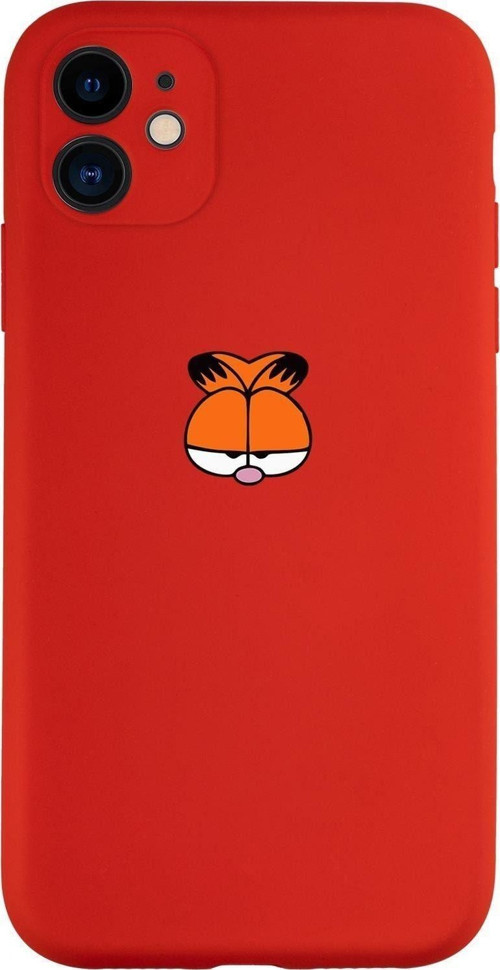 Iphone 11 Uyumlu Garfield Desenli Kamera Korumalı Lansman Kılıf Premium Silikonlu