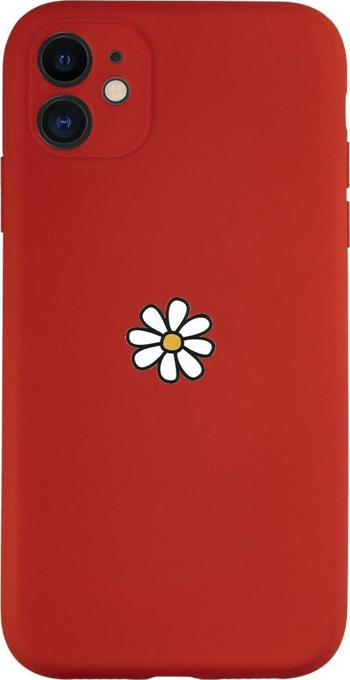 Iphone 11 Uyumlu Papatya Desenli Kamera Korumalı Lansman Kılıf Premium Silikonlu