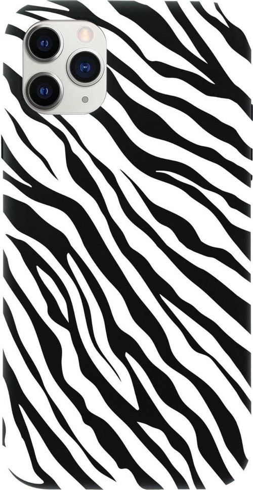 Iphone 11 Pro Max Zebra Pattern Premium Silikonlu Telefon Kılıfı