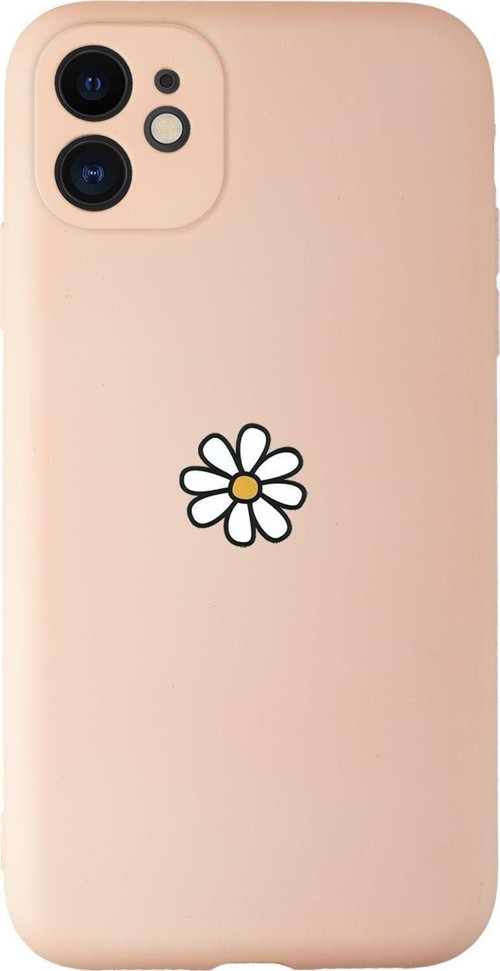 Iphone 11 Uyumlu Papatya Desenli Kamera Korumalı Lansman Kılıf Premium Silikonlu