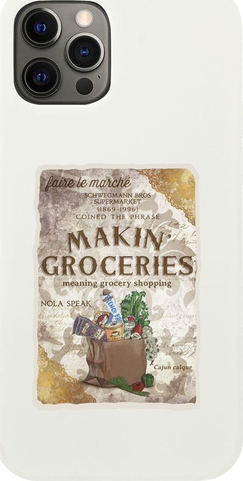 Iphone 12 Pro Makin Groceries Premium Silikonlu Telefon Kılıfı