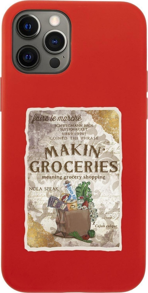 Iphone 12 Pro Makin Groceries Premium Silikonlu Telefon Kılıfı