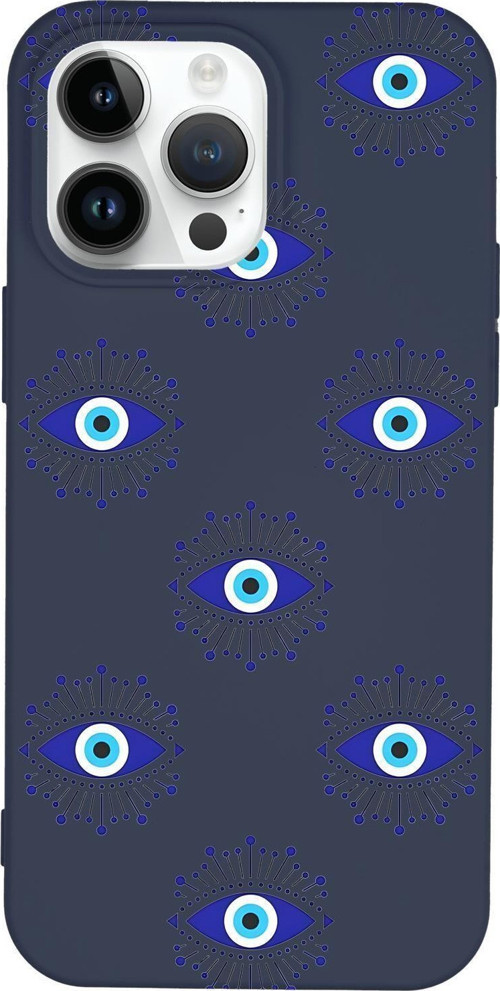 İphone 15 Pro Uyumlu Mystic Aura Desenli Premium Silikonlu Telefon Kılıfı