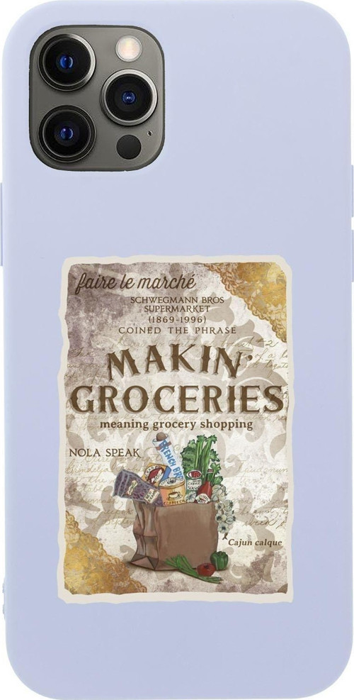 Iphone 12 Pro Max Makin Groceries Premium Silikonlu Telefon Kılıfı