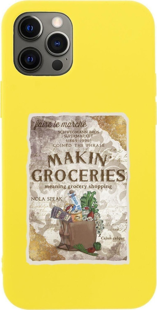 Iphone 12 Pro Max Makin Groceries Premium Silikonlu Telefon Kılıfı