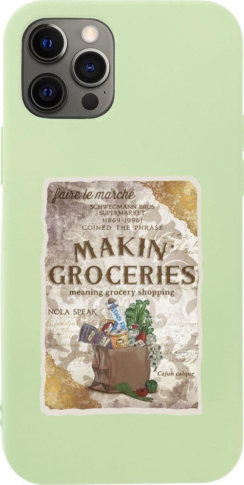 Iphone 12 Pro Max Makin Groceries Premium Silikonlu Telefon Kılıfı