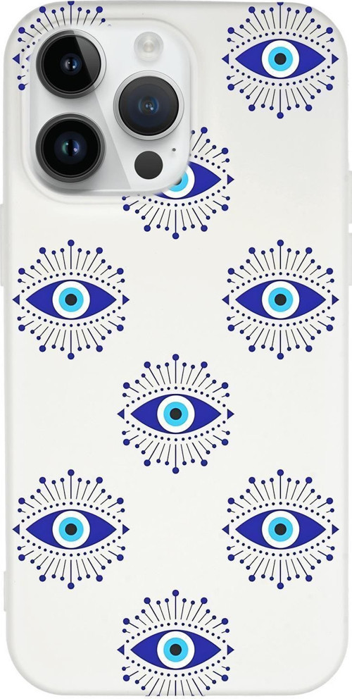 İphone 14 Pro Max Uyumlu Mystic Aura Desenli Premium Silikonlu Telefon Kılıfı