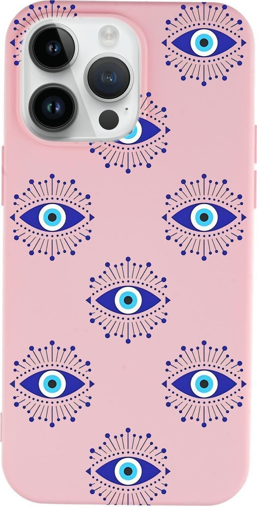 İphone 14 Pro Max Uyumlu Mystic Aura Desenli Premium Silikonlu Telefon Kılıfı