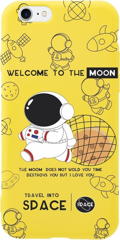 İphone Se 2020 Sevimli Astronot Desenli Premium Silikonlu Telefon Kılıfı