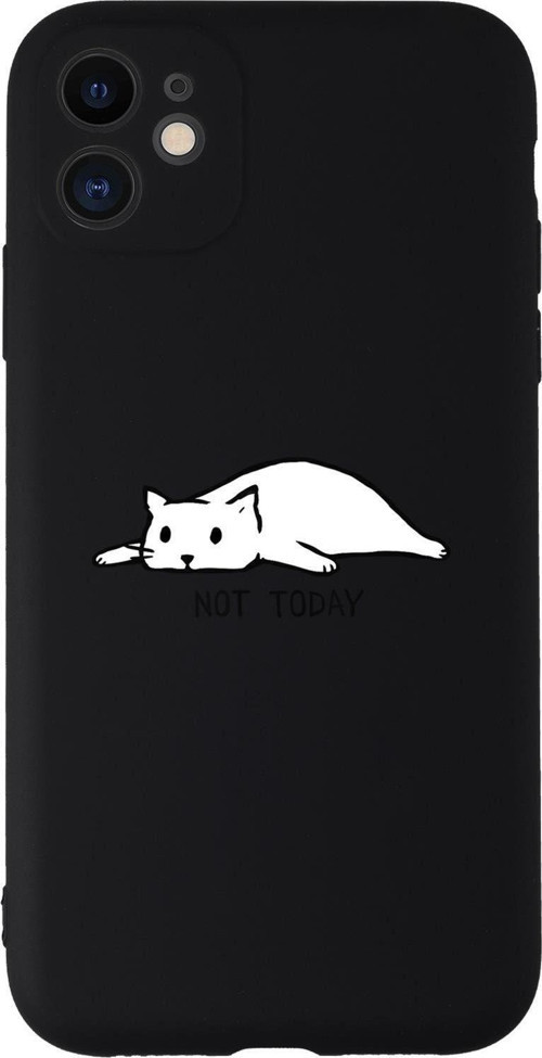 Iphone 11 Uyumlu Not Today Desenli Kamera Korumalı Lansman Kılıf Premium Silikonlu