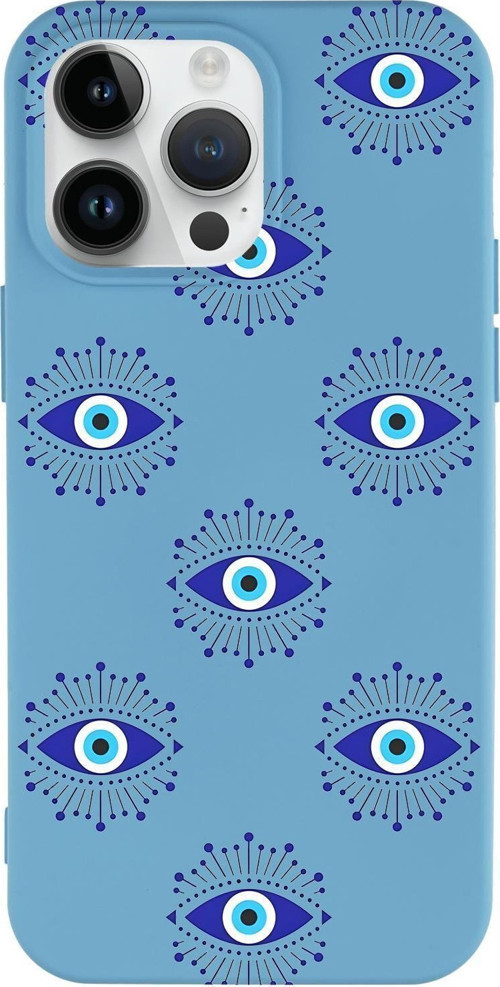 İphone 14 Pro Max Uyumlu Mystic Aura Desenli Premium Silikonlu Telefon Kılıfı
