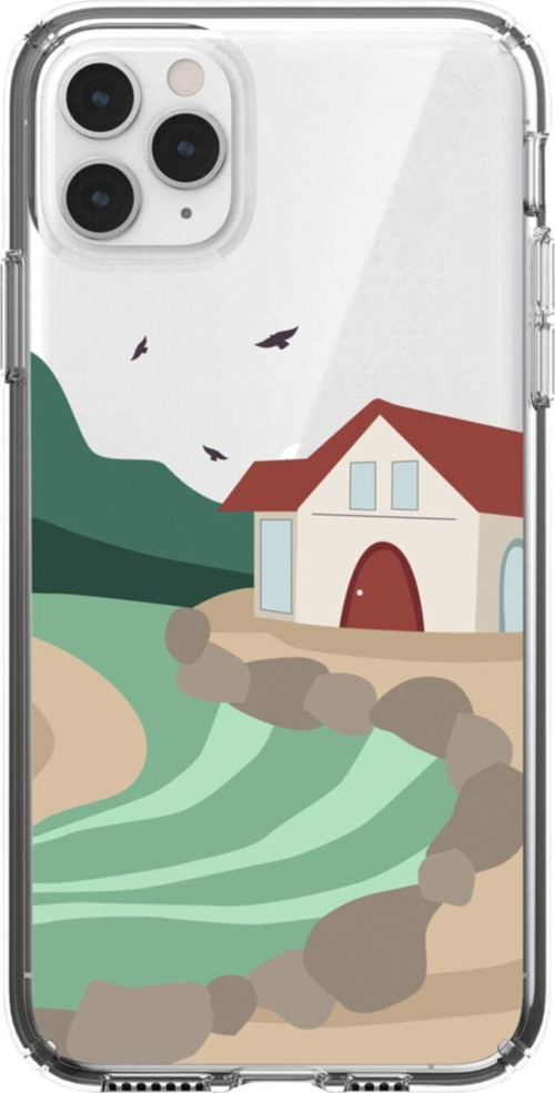 Iphone 11 Pro Ev Dere Şeffaf Telefon Kılıfı
