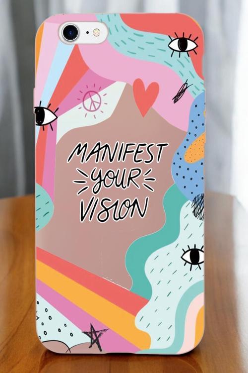 İphone 7 Uyumlu Manifest Desenli Premium Silikonlu Lansman Telefon Kılıfı