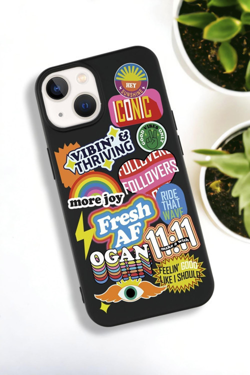 İphone 15 Plus Uyumlu Fresh Desenli Premium Silikonlu Lansman Telefon Kılıfı