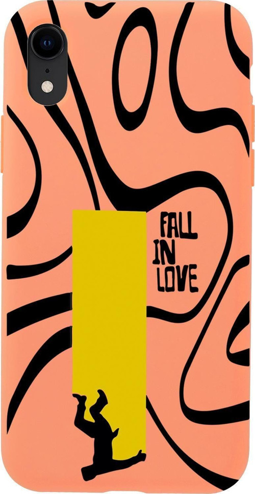 İphone Xr Uyumlu Fall In Love Desenli Premium Silikonlu Lansman Telefon Kılıfı