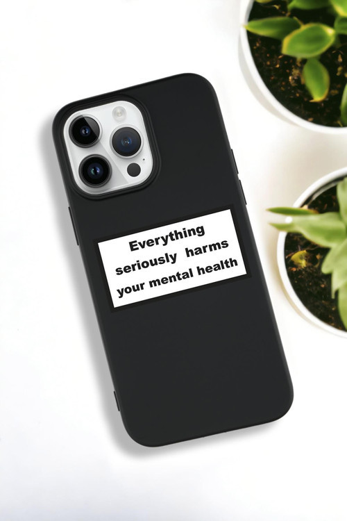 İphone 15 Pro Uyumlu Everything Desenli Premium Silikonlu Lansman Telefon Kılıfı