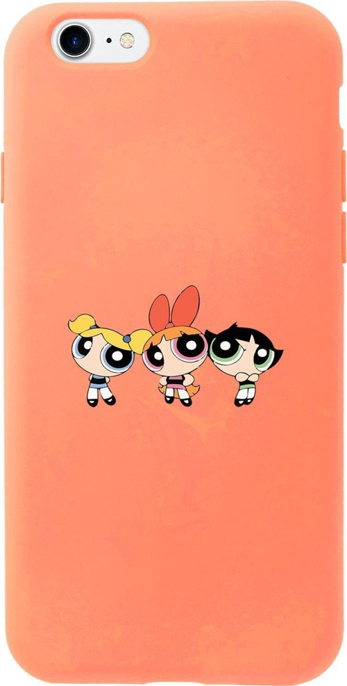 İphone 7 Uyumlu Powerpuff Girls Desenli Premium Silikonlu Lansman Telefon Kılıfı