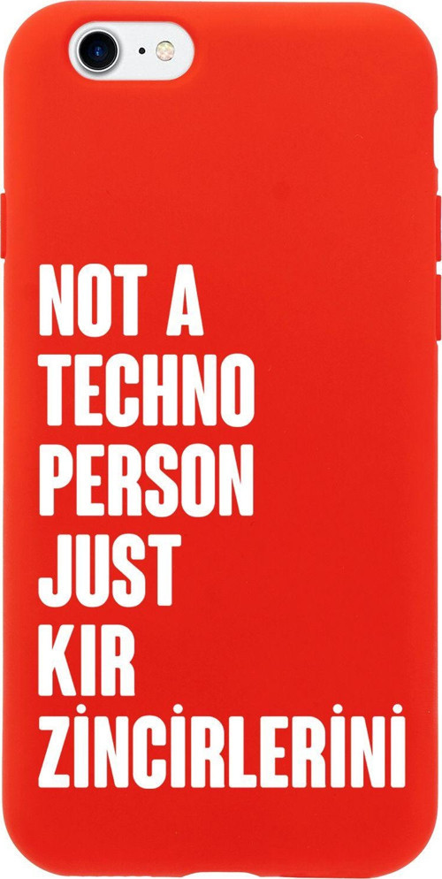 İphone 7 / 8 / Se Uyumlu Not Techno Person Just Kır Zincirlerini Desenli Telefon Kılıfı