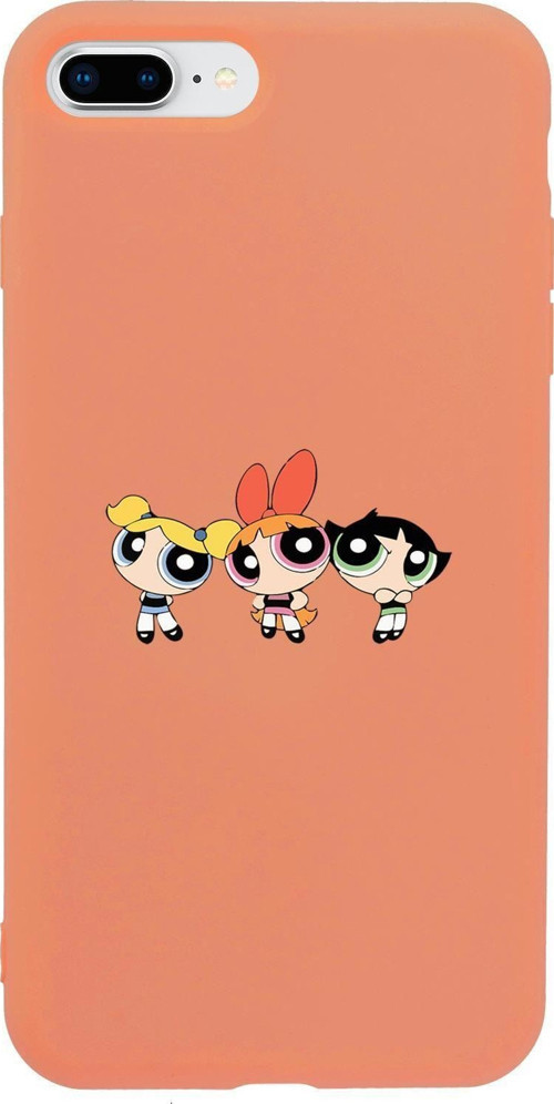 İphone 7 Plus Uyumlu Powerpuff Girls Desenli Premium Silikonlu Lansman Telefon Kılıfı