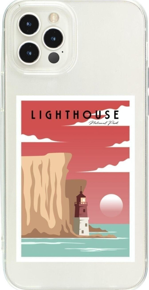 İphone 15 Pro Lighthouse Şeffaf Telefon Kılıfı