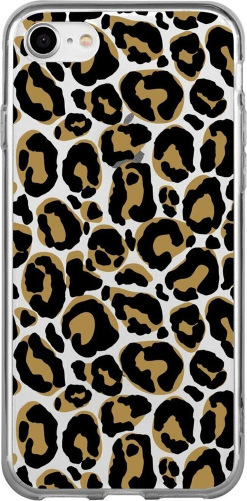 İphone Se Renkli Leopar Şeffaf Telefon Kılıfı