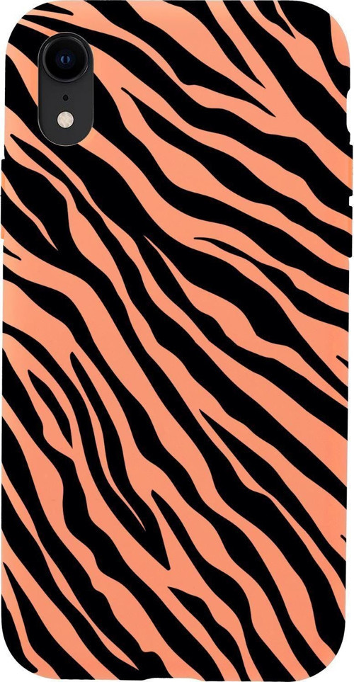 İphone Xr Uyumlu Zebra Pattern Premium Silikonlu Lansman Telefon Kılıfı