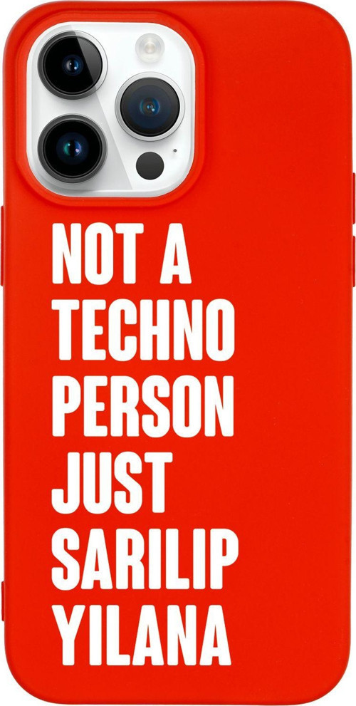 İphone 14 Pro Uyumlu Not Techno Person Just Sarılıp Yılana Desenli Telefon Kılıfı