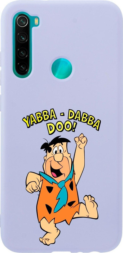Xiaomi Redmi Note 8 Inek Desenli Çakmaktaş Premium Silikonlu Lansman Lila Telefon Kılıfı