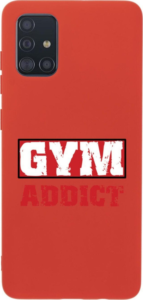 Samsung A51 Gym Add Premium Silikonlu Lansman Kırmızı Telefon Kılıfı