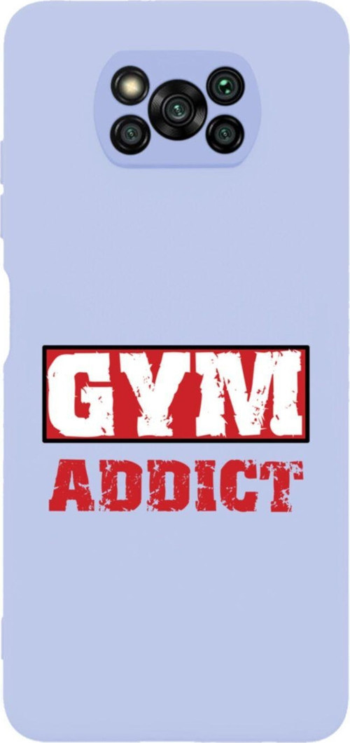 Poco X3 Pro Gym Add Premium Silikonlu Lansman Lila Telefon Kılıfı