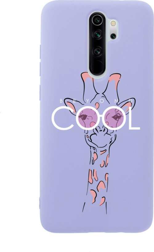 Xiaomi Redmi Note 8 Pro Beyond Cool Premium Silikonlu Lansman Lila Telefon Kılıfı
