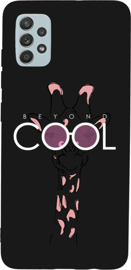 Samsung A52 Beyond Cool Premium Silikonlu Lansman Siyah Telefon Kılıfı