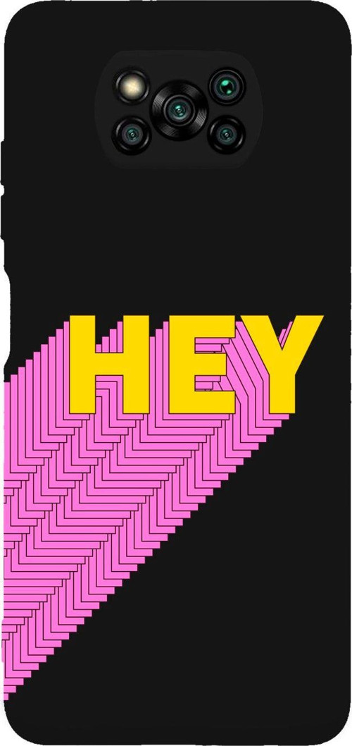 Poco X3 Pro Hey Desenli Premium Silikonlu Lansman Siyah Telefon Kılıfı