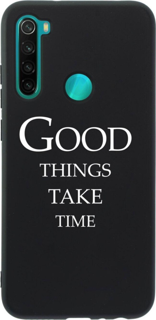 Xiaomi Redmi Note 8 Good Thing Take Premium Silikonlu Lansman Siyah Telefon Kılıfı