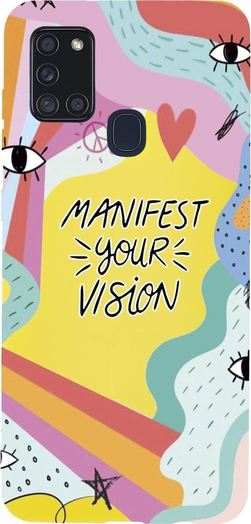 A21S Uyumlu Manifest Your Vision Premium Silikonlu Telefon Kılıfı