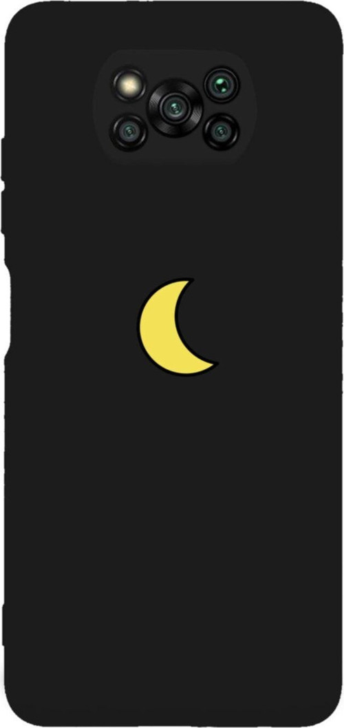 Poco X3 Pro Moon Slience Premium Silikonlu Lansman Siyah Telefon Kılıfı