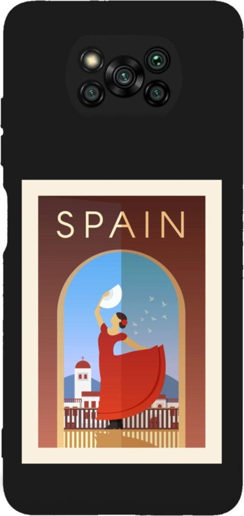 Poco X3 Pro Spain Premium Silikonlu Lansman Siyah Telefon Kılıfı