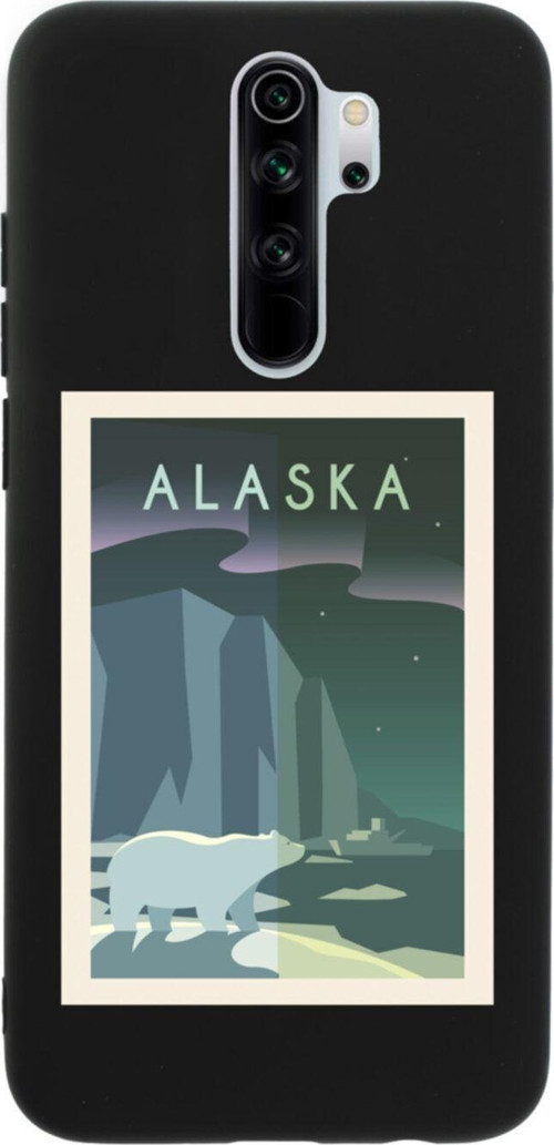 Xiaomi Redmi Note 8 Pro Alaska Premium Silikonlu Lansman Siyah Telefon Kılıfı
