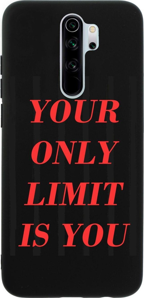 Xiaomi Redmi Note 8 Pro Your Only Lımıt Is You Premium Silikonlu Lansman Siyah Telefon Kılıfı