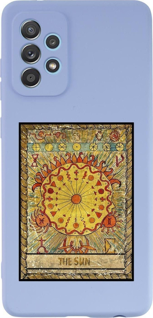 Galaxy A53 Uyumlu The Sun Desenli Premium Silikonlu Lansman Telefon Kılıfı