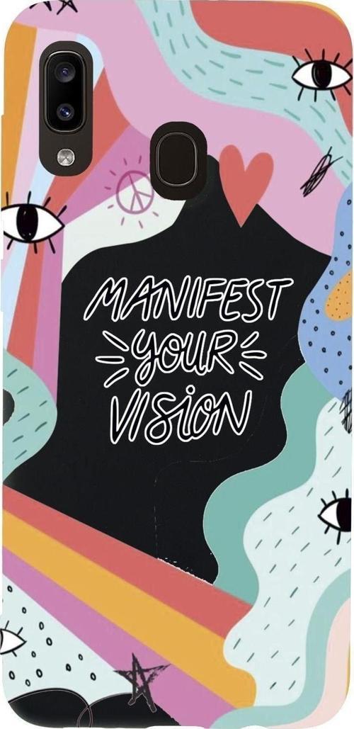 A30 Uyumlu Manifest Your Vision Premium Silikonlu Telefon Kılıfı