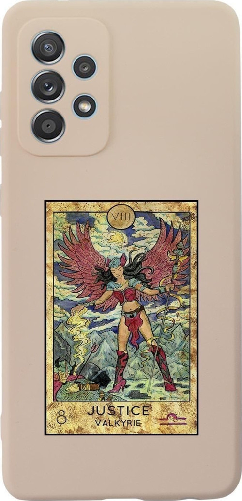 Galaxy A13 Uyumlu Justice Valkyrie Desenli Premium Silikonlu Lansman Telefon Kılıfı