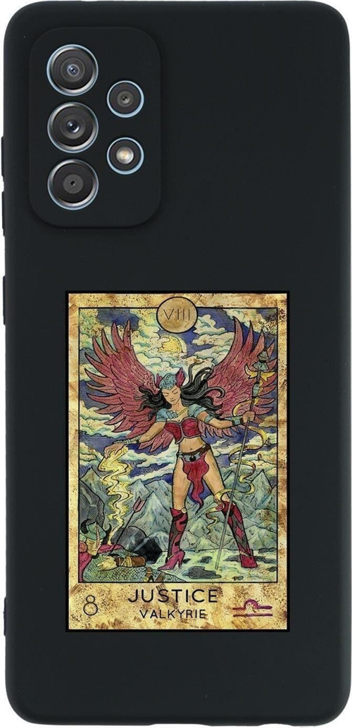 Galaxy A13 Uyumlu Justice Valkyrie Desenli Premium Silikonlu Lansman Telefon Kılıfı