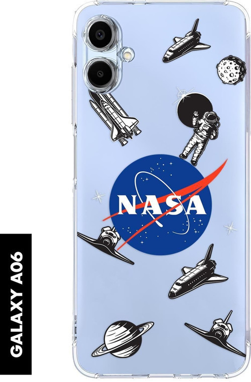 Samsung A06 Uyumlu Nasa Desenli Premium Silikonlu Şeffaf Telefon Kılıfı