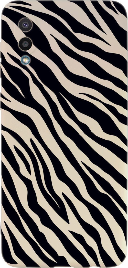 Samsung A02 Zebra Pattern Premium Silikonlu Telefon Kılıfı