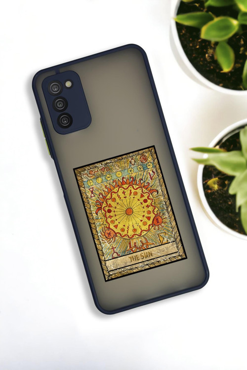 Samsung A03S Uyumlu The Sun Deer Desenli Buzlu Şeffaf Lüx Telefon Kılıfı